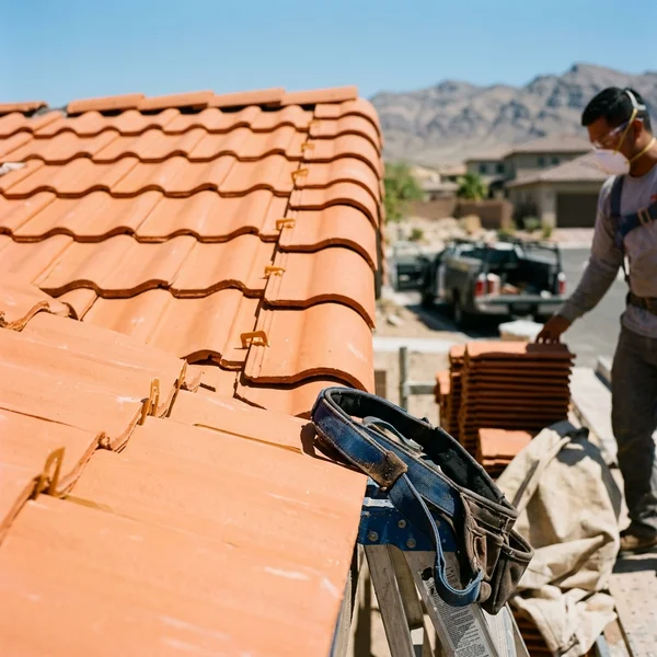 Roof after soft washing