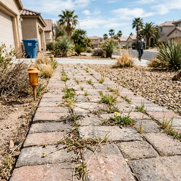 Pavers before clean and seal