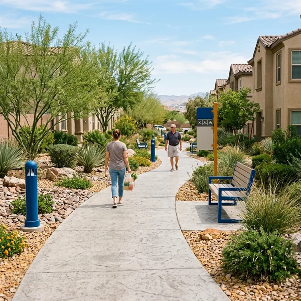 Common area walkway after cleaning