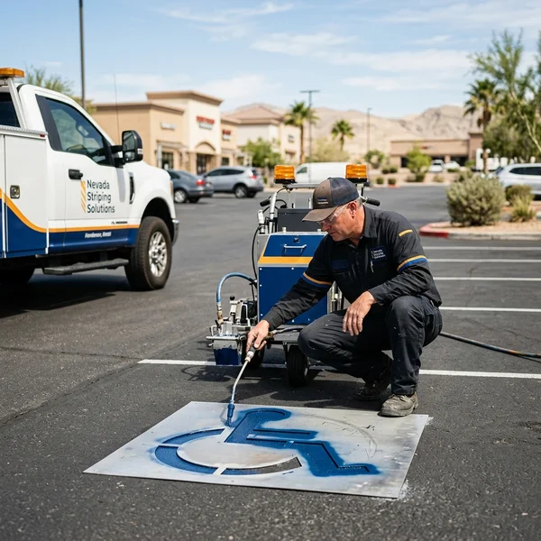 Parking lot striping specialist