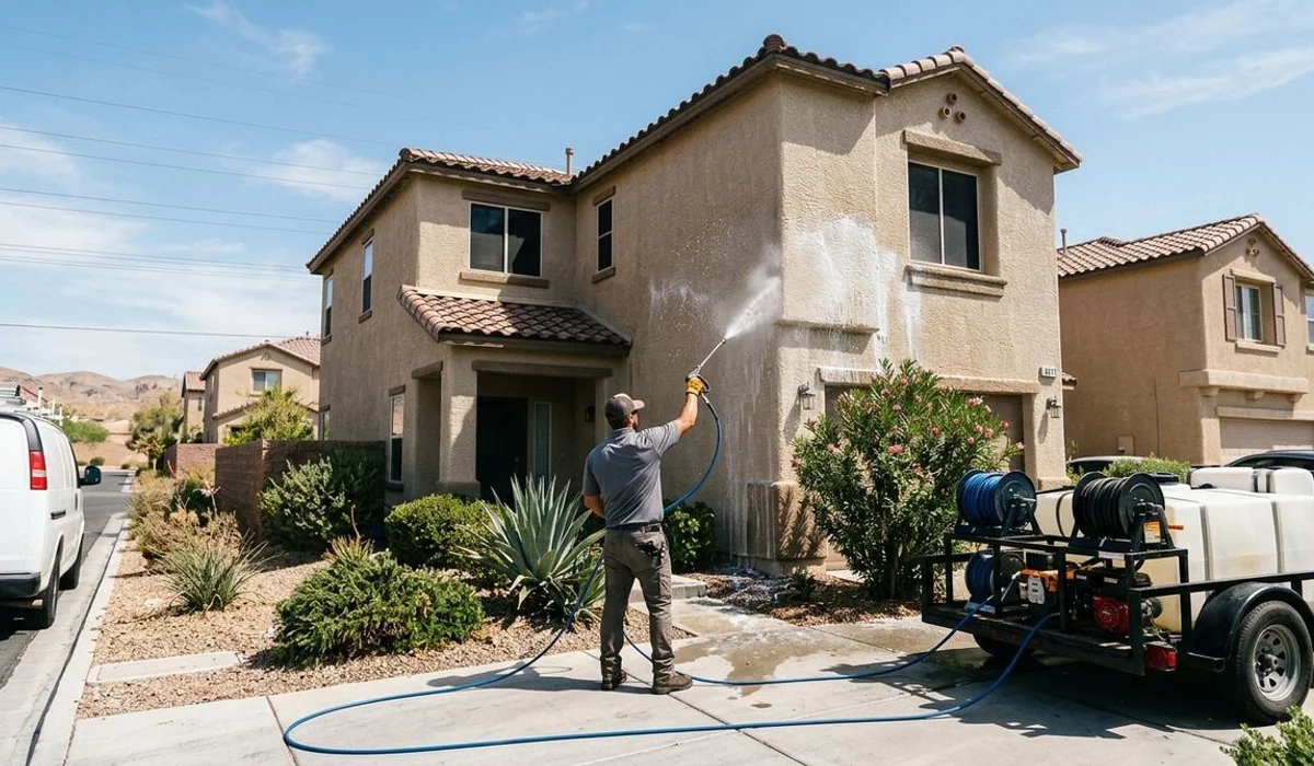 House Soft Washing service in Las Vegas